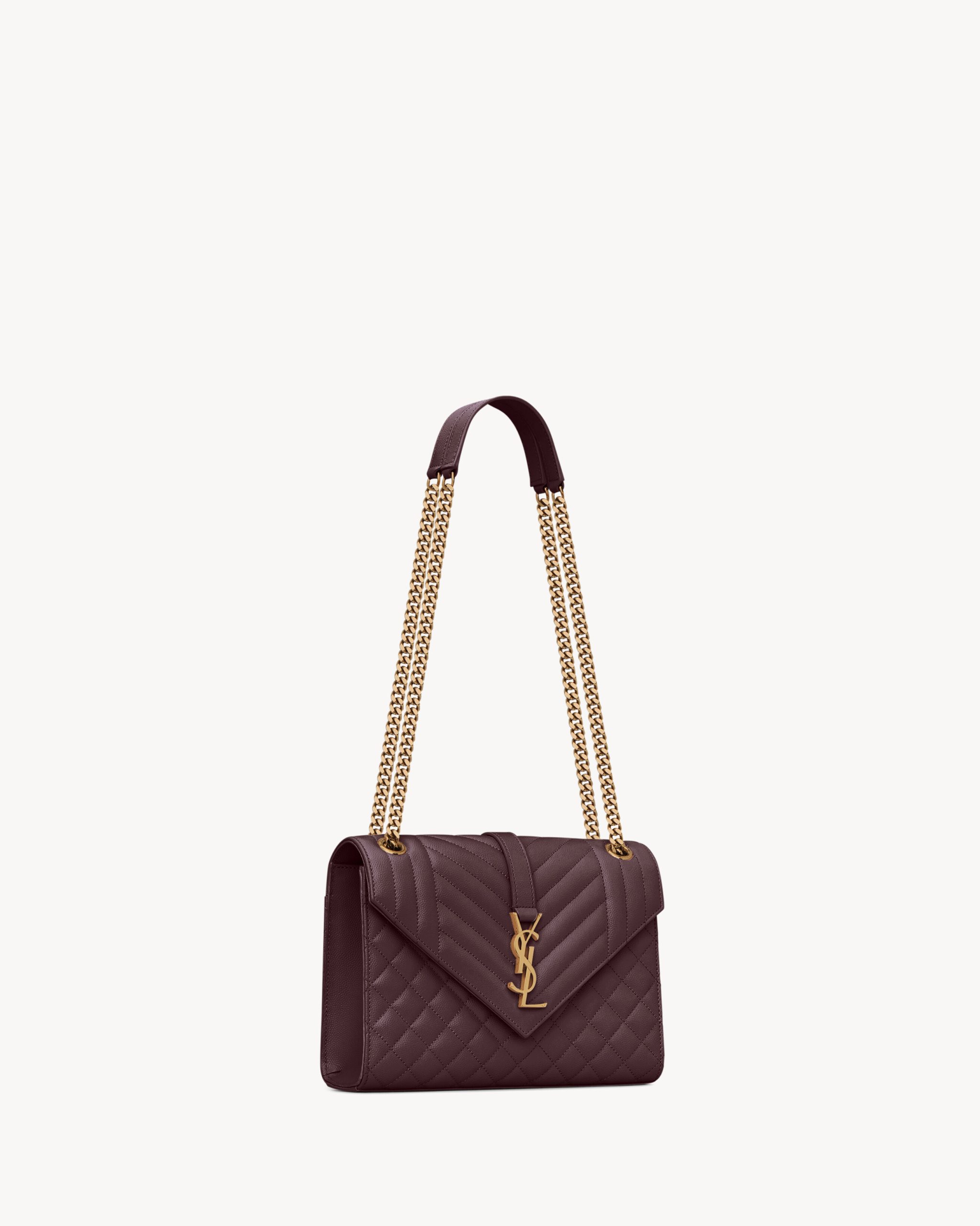 YSL ENVELOPE medium in grain de poudre leather - Image 3